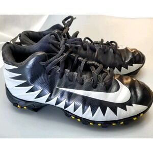 Nike‎ Cleats Kids Size 3.5Y Black Alpha Menace Shark Football Mid Top 878122-001